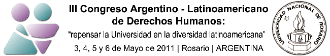 III Congreso Argentino – Latinoamericano de Derechos Humanos: repensar la Universidad en la diversidad latinoamericana